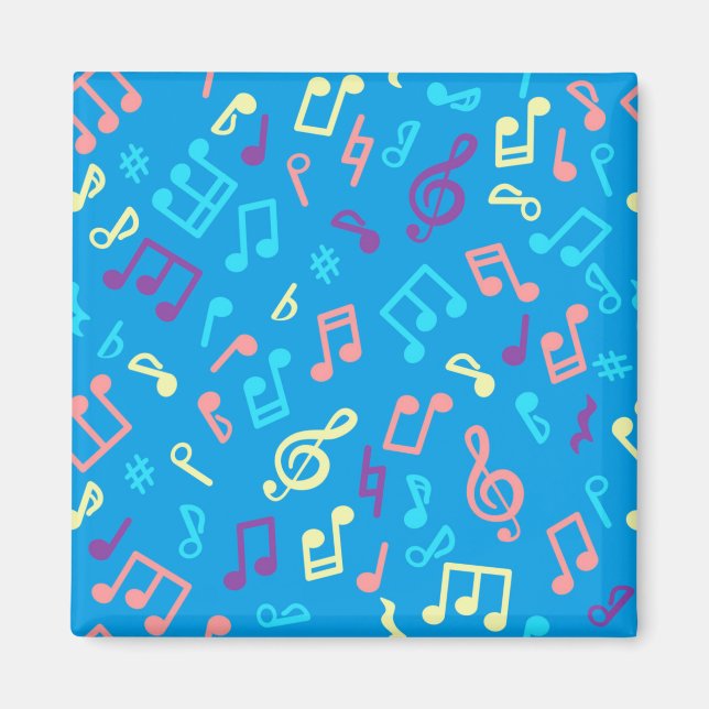 Musik noter mönster magnet (Framsidan)