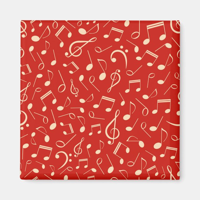 Musik noter mönster magnet (Framsidan)