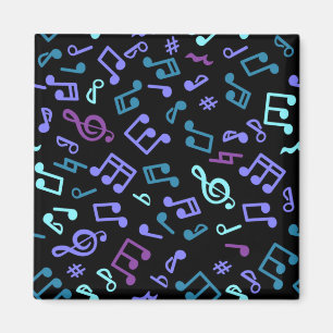 Musik noter mönster magnet