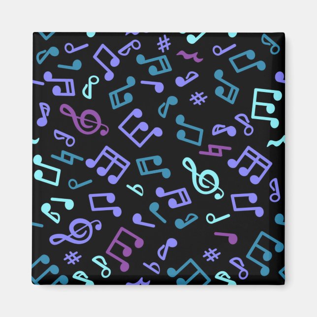 Musik noter mönster magnet (Framsidan)