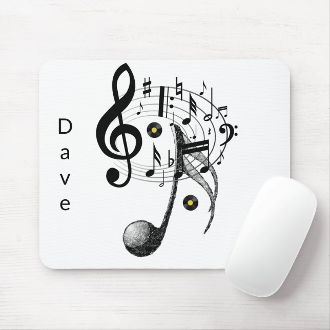 Musik noter Mouse Pad! Muspets Musmatta (Med mus)