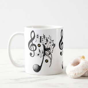 Musik noter Mugg