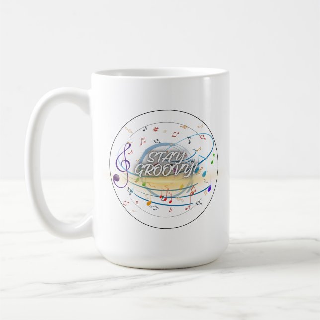 Musik noter Mugg - Music Älskare Coffee Kopp (Vänster)