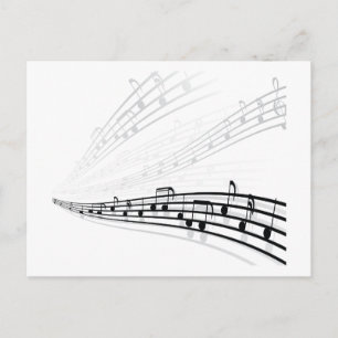 musik noter ~ Musical Notation Symbols Vykort