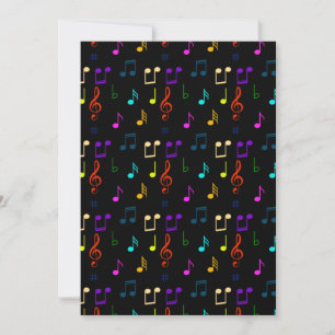 Musik noter Musician Gifts Musical Note Art Älskar Tack Kort