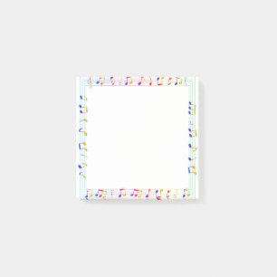 Musik noter, musiklärare post-it block