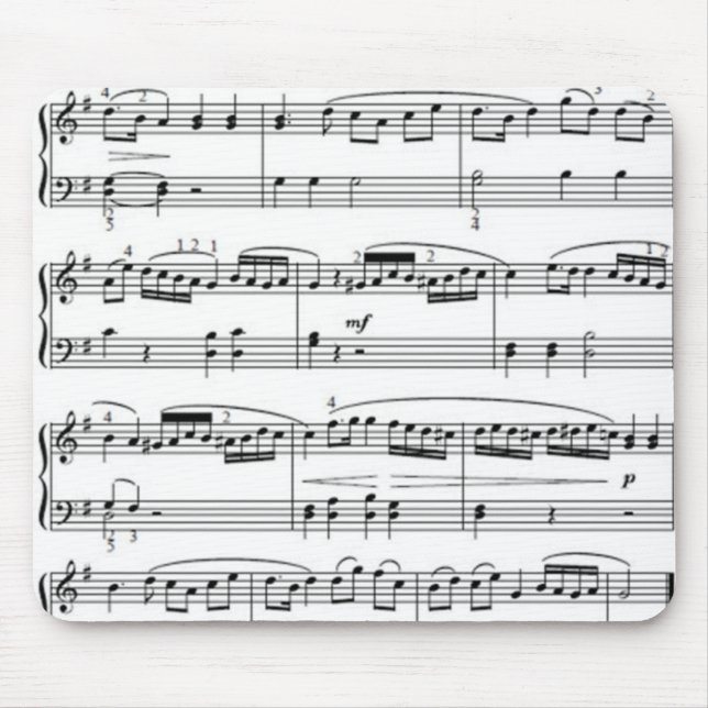musik noter musmatta (Framsidan)