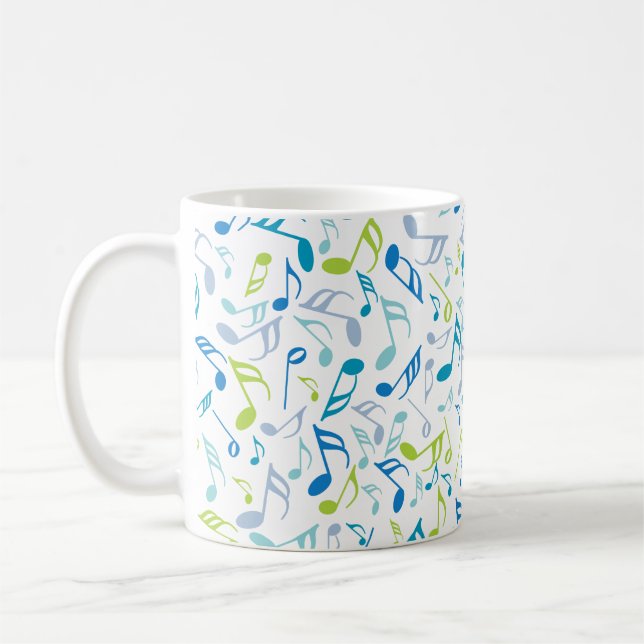 Musik noter Neck Tie Kaffemugg (Vänster)