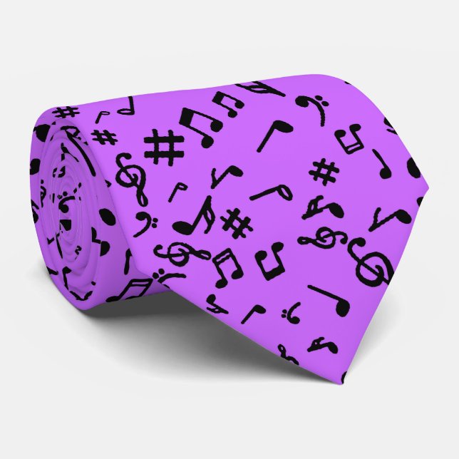 Musik noter Neck Tie Slips (Rullad)