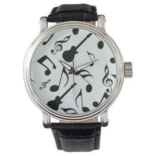 Musik noter - notbladdesign armbandsur