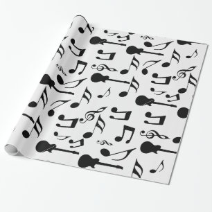 Musik noter - notbladdesign presentpapper