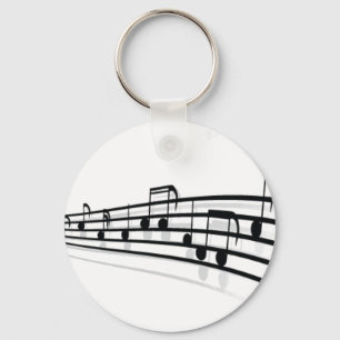 Musik noter nyckelring