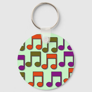 Musik noter nyckelring