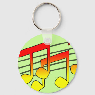 Musik noter nyckelring