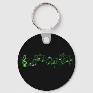 Musik noter nyckelring