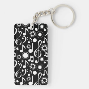 Musik noter och Clefs White & Black Musician Gift