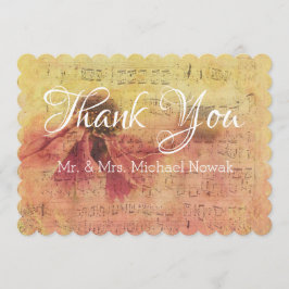 Musik noter och Daisy Tack Kort