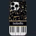 Musik noter och Piano Nycklar Black och Guld<br><div class="desc">En elegant för pianist- eller tangentbord-spelaren - med tangentbord nycklar med guldfärgad färgad musik noter mot svart bakgrund. Bakgrunden färg kan ändras till vilken färg som helst till kostym som helst och stil, Anpassa texten på den gyllene färgaden mellan piano nycklar och musik noter. Om du behöver hjälp med att...</div>