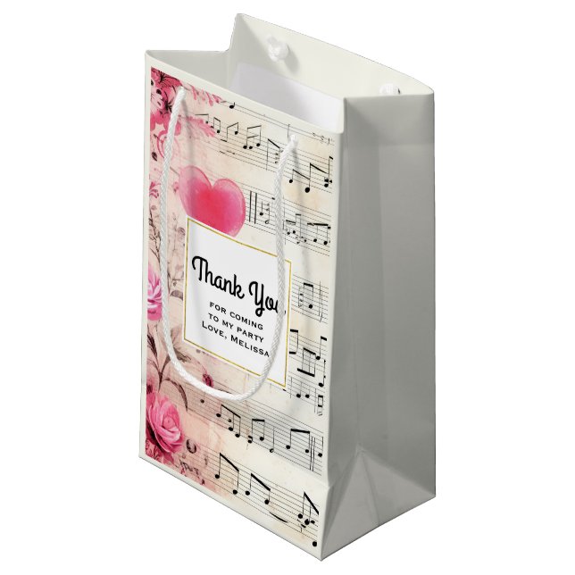 Musik noter och Ro Vintage Party Tack (Framsidan Vinklad)