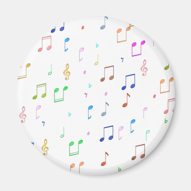 Musik noter och symboler magnet (Framsidan)