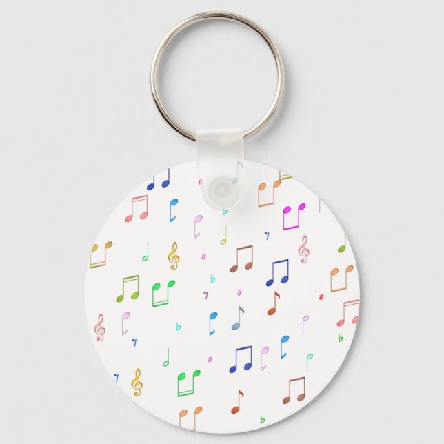 Musik noter och symboler nyckelring (Framsida)
