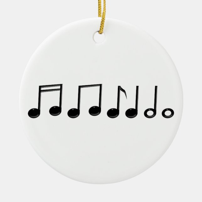 Musik noter Ornament Round (Framsidan)