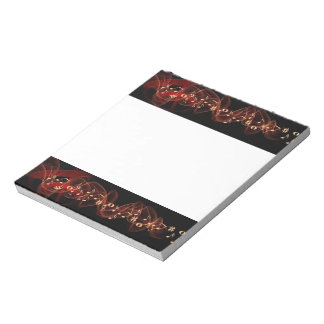 Musik noter på anteckningsblock