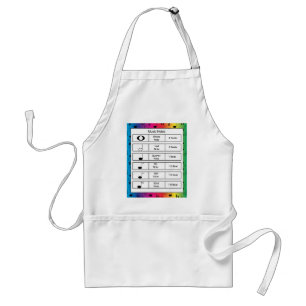 Musik noter på Rainbow Background Apron Förkläde