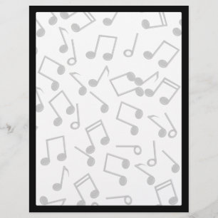 Musik noter på tomt (lägg till Färg i bakgrunden) Reklamblad