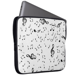 Musik noter på White Laptop Fodral