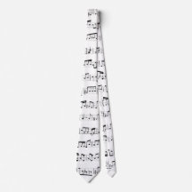 Musik noter på White