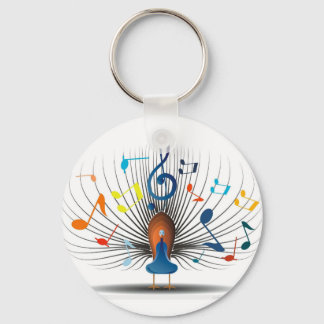 Musik noter Peecock Nyckelring