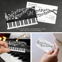 Musik noter Piano Monogram Anpassningsbar Färg