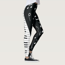Musik noter & Piano Nycklar Leggings