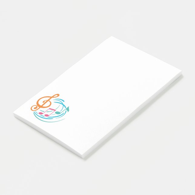 Musik noter post-it block (Vinklad)