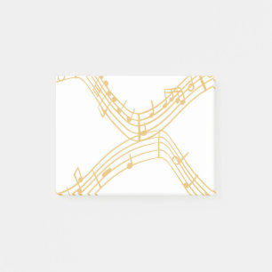 Musik noter post-it block