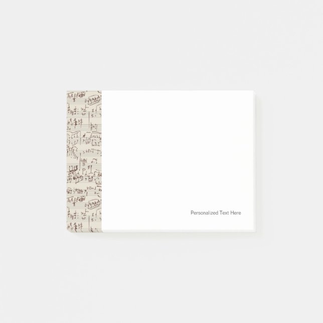 Musik noter post-it block (Framsida)