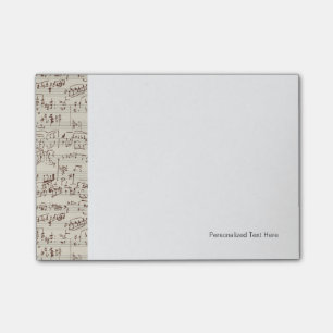 Musik noter post-it block