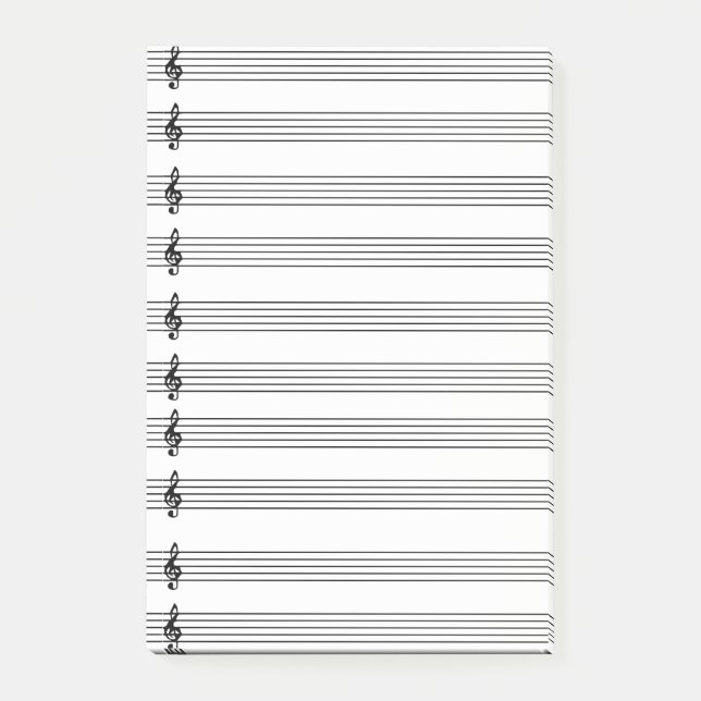Musik noter post-it block (Framsida)