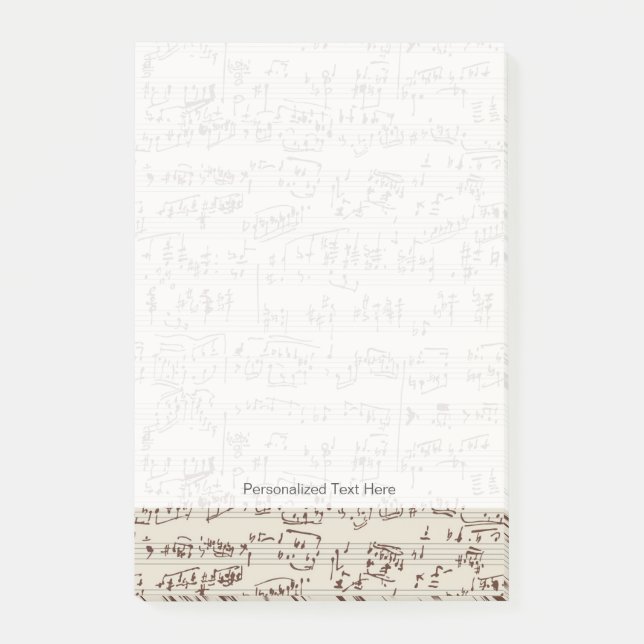 Musik noter post-it block (Framsida)