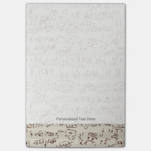 Musik noter post-it block