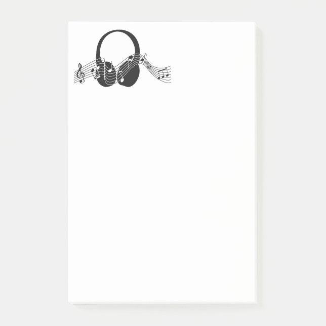 Musik noter Post it Notes Post-it Block (Framsida)