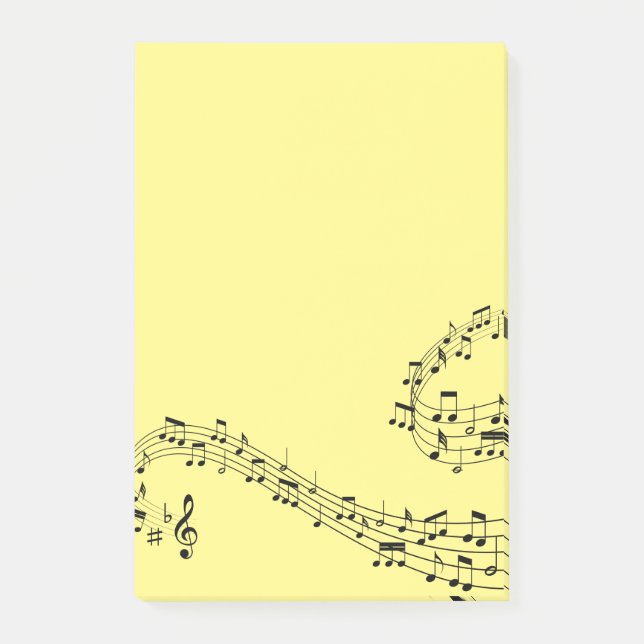 Musik noter Post it Notes Post-it Block (Framsida)