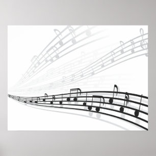musik noter poster