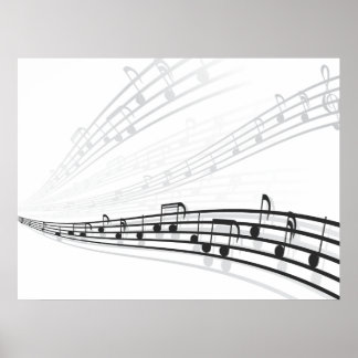 musik noter poster