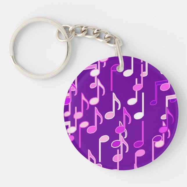 Musik noter print - violet lila, multipla (Framsidan)