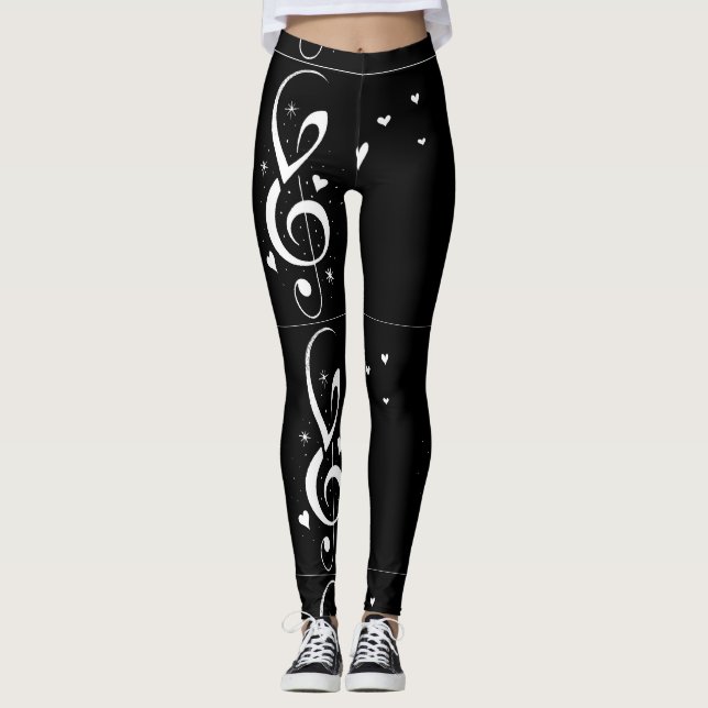 **MUSIK NOTER** RÄTTSAKTER LEGGINGS (Framsida)