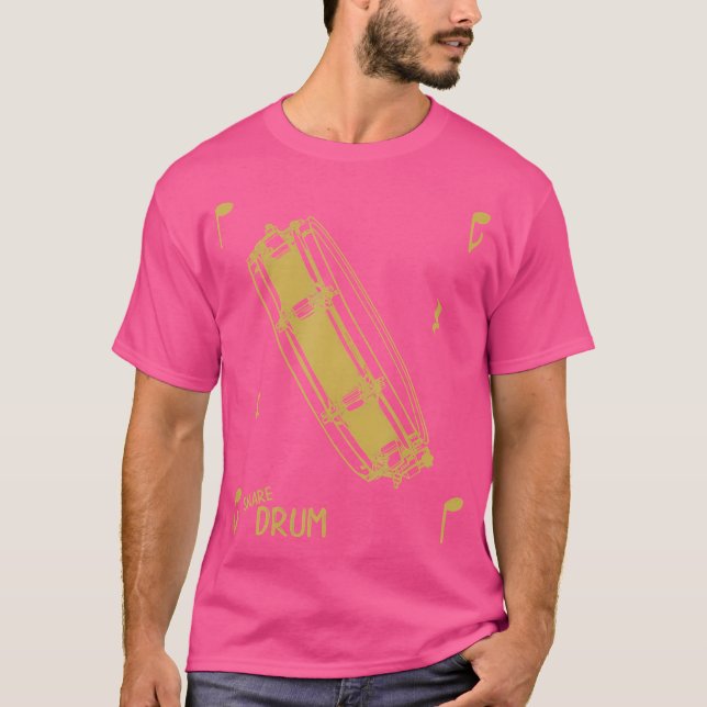 Musik noter Snare Drum T Shirt (Framsida)
