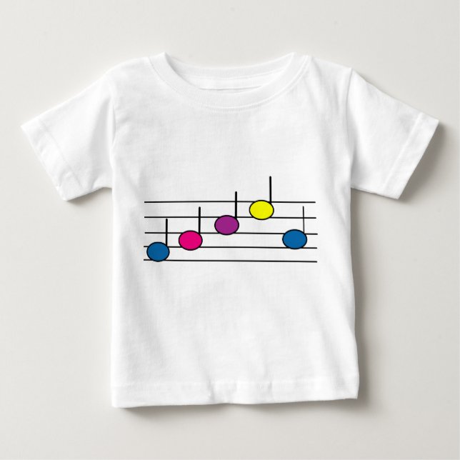 Musik noter Spädbarn T-shirt (Framsida)
