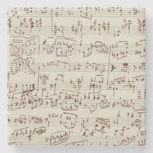 Musik noter stenunderlägg